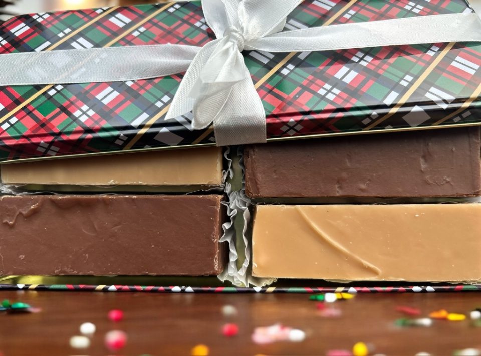 Holiday Gift Tin with Fudge - Image 2